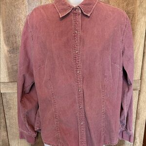Vintage Corduroy Button-Up Shirt